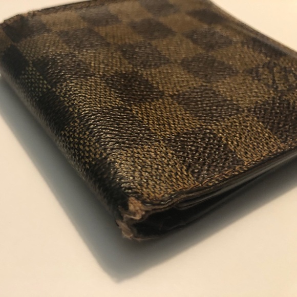Louis Vuitton Authentic Damier Ebene Bifold Men’s Wallet Made In Spain - Picture 3 of 8